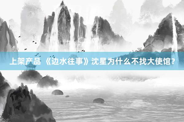 上架产品 《边水往事》沈星为什么不找大使馆？